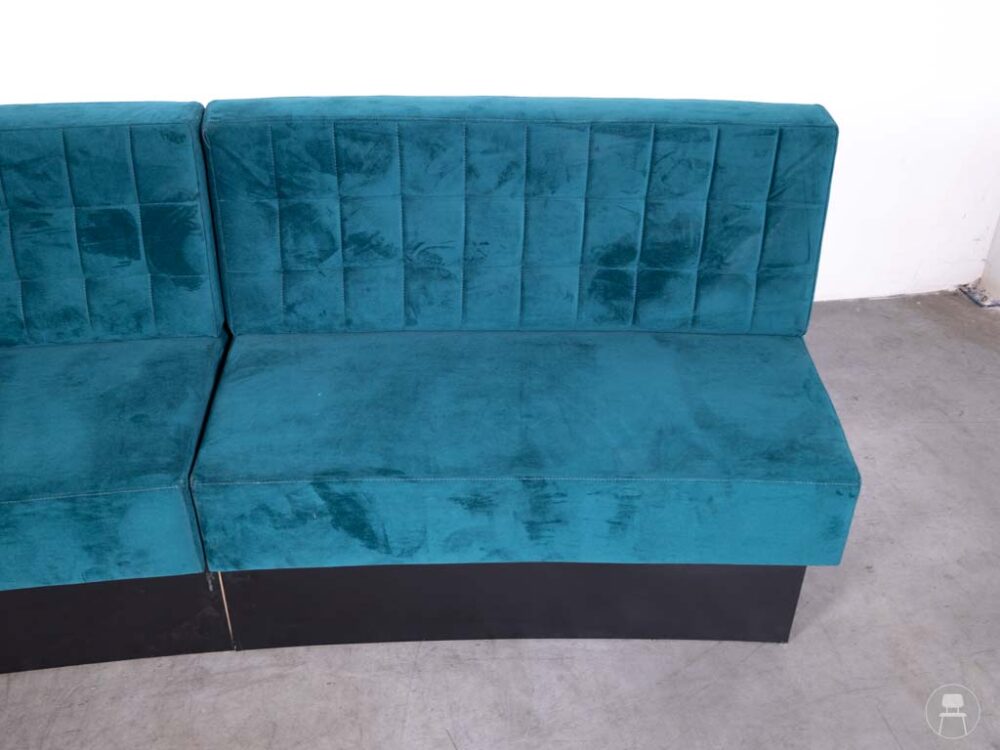 Horecabank Barcelona velvet blauw Satelliet 330cm