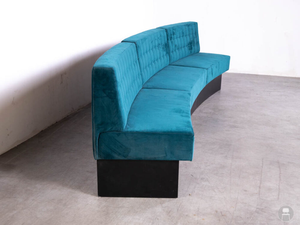 Horecabank Barcelona velvet blauw Satelliet 330cm