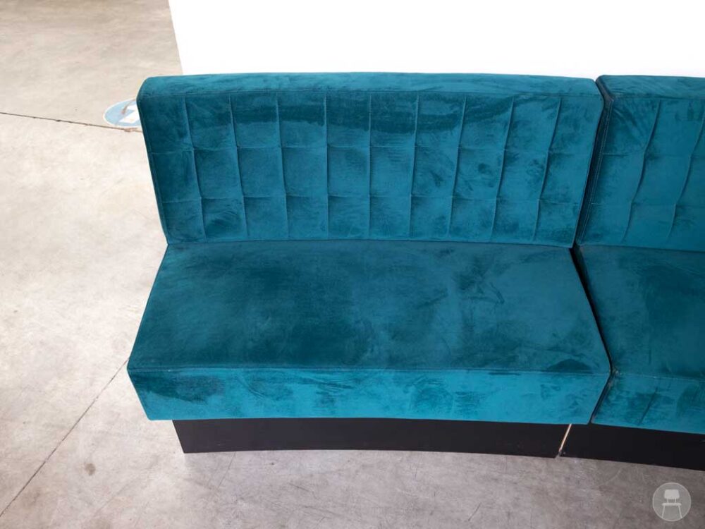 Horecabank Barcelona velvet blauw Satelliet 440cm