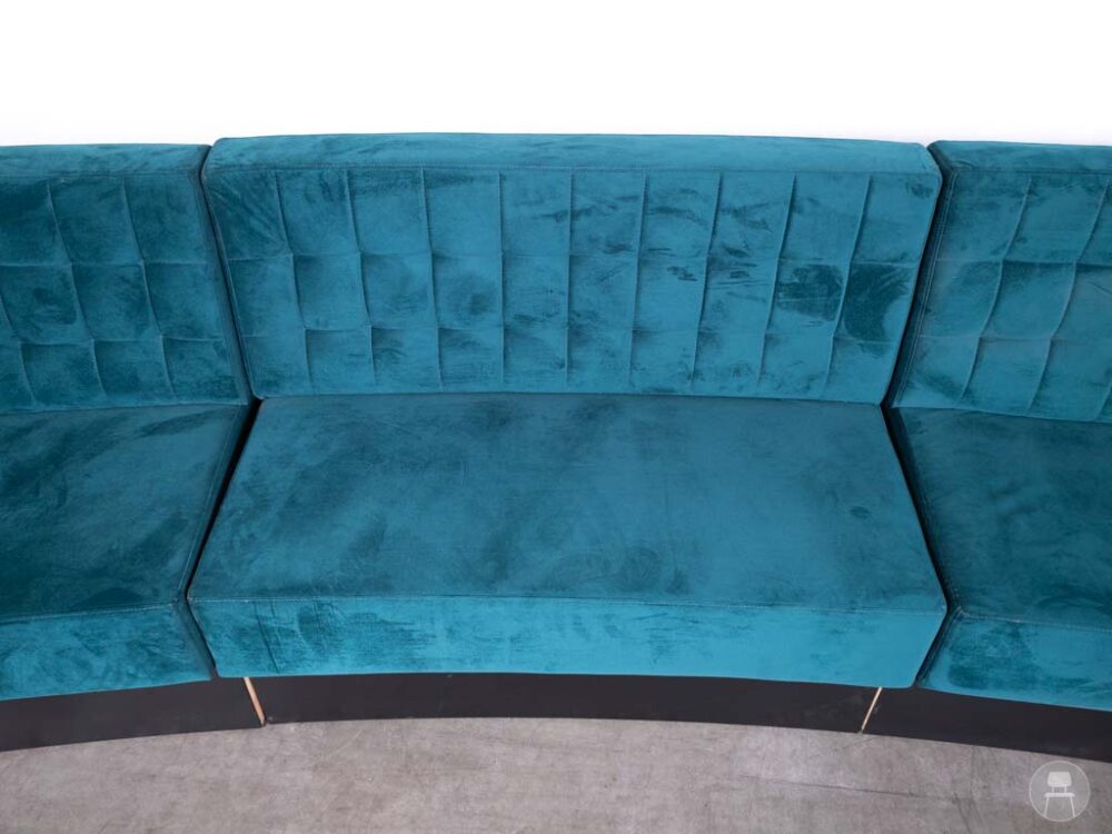 Horecabank Barcelona velvet blauw Satelliet 440cm
