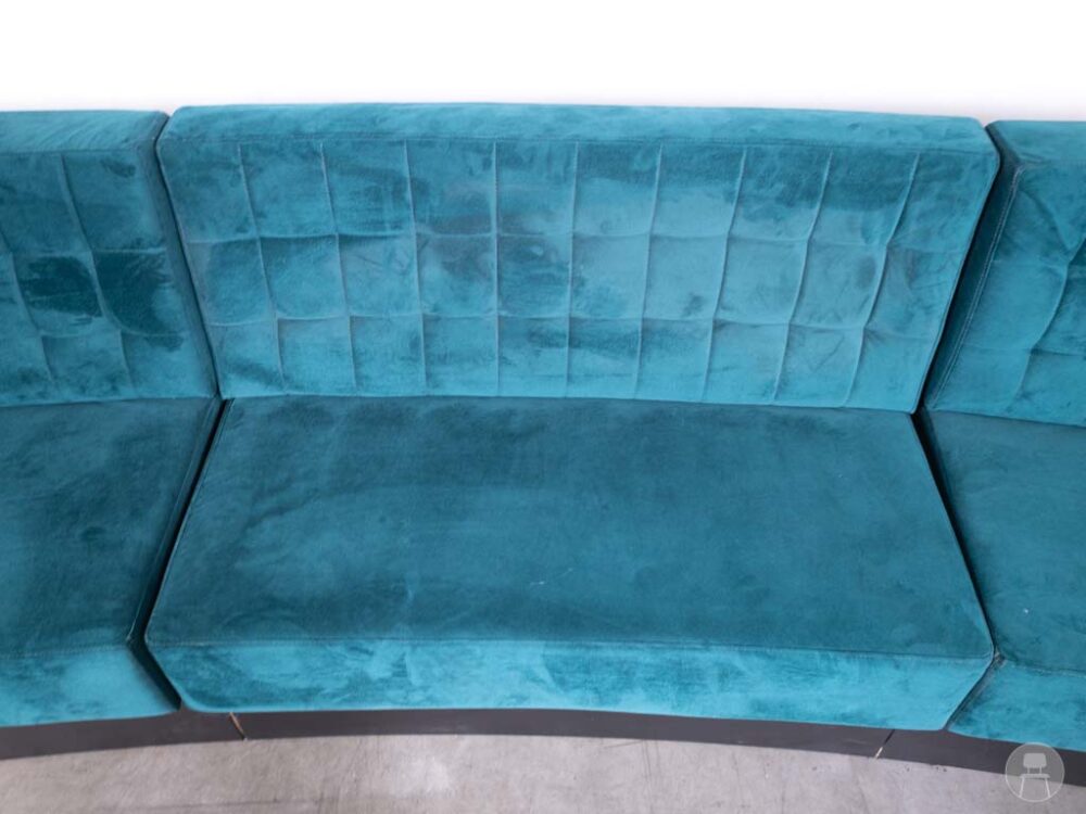 Horecabank Barcelona velvet blauw Satelliet 440cm