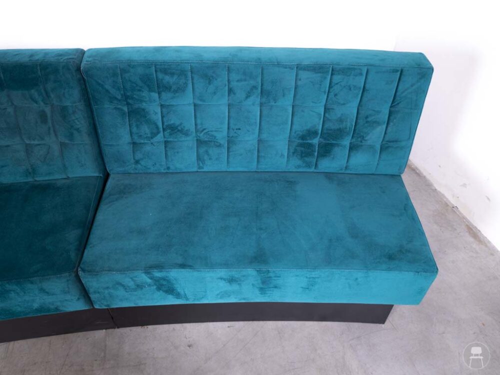 Horecabank Barcelona velvet blauw Satelliet 440cm