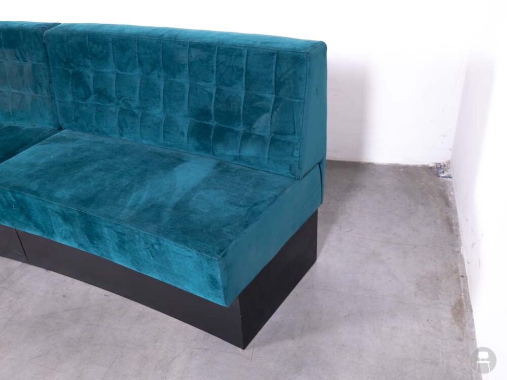 Horecabank Barcelona velvet blauw Satelliet 440cm