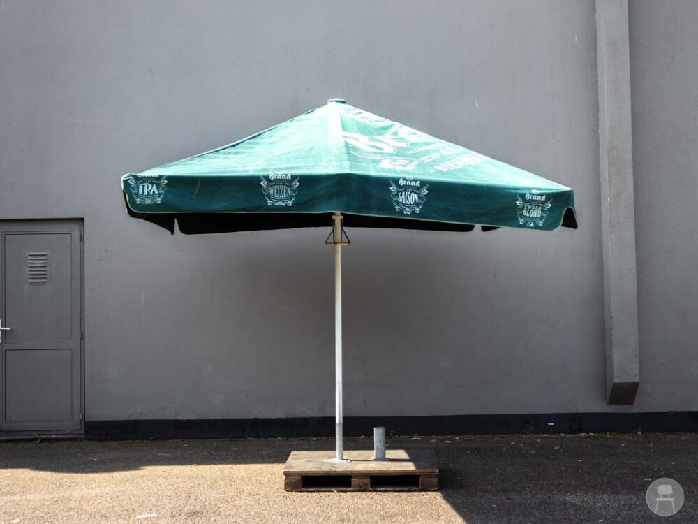Parasol Brand Tim groen zonder voet 300x300cm