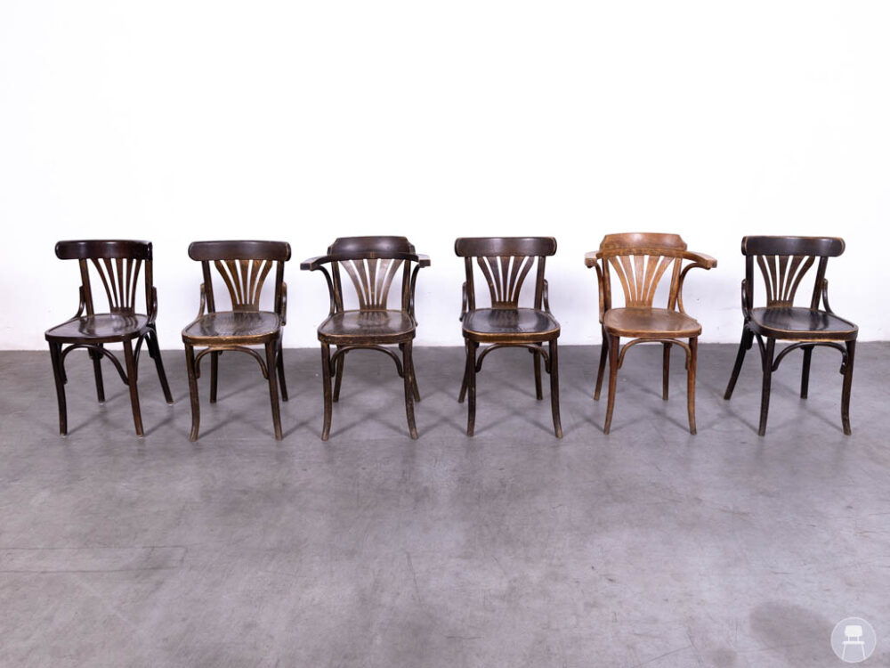1 set 6 stuks Cafestoel Waaier Jimmy