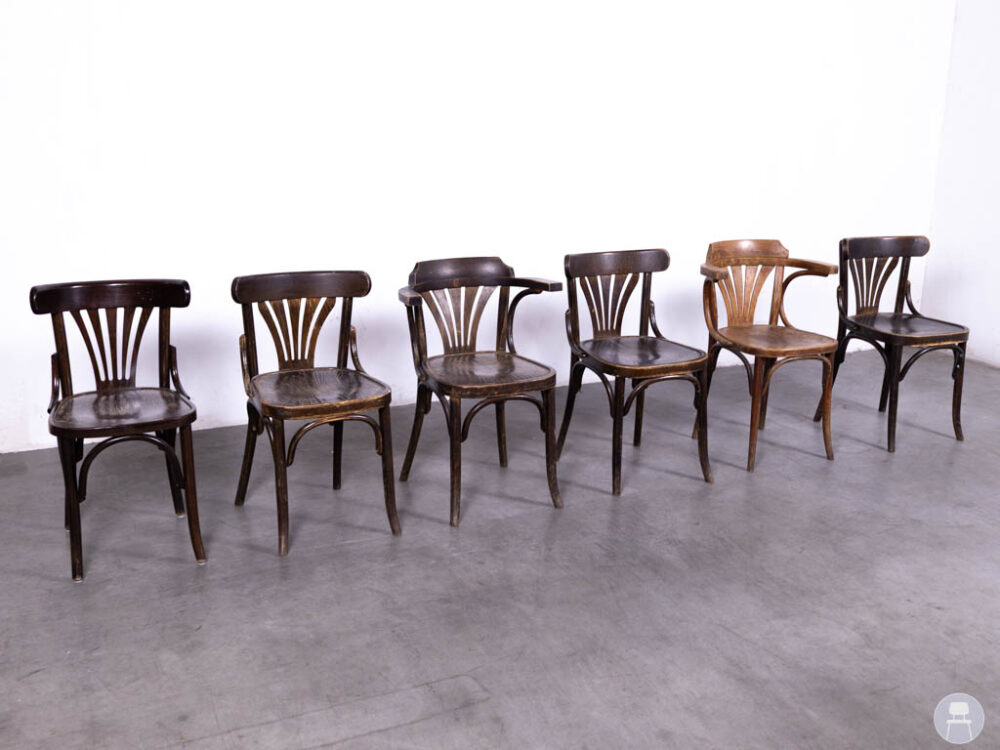 1 set 6 stuks Cafestoel Waaier Jimmy