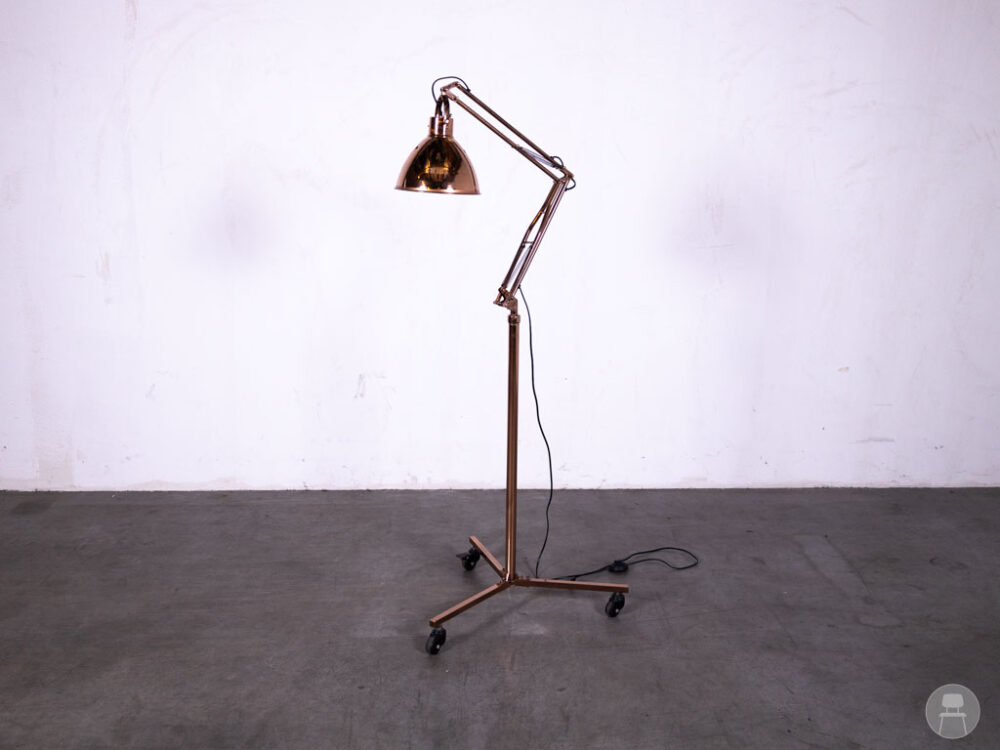 Staande lamp Olga koper mobiel 176cm hoog