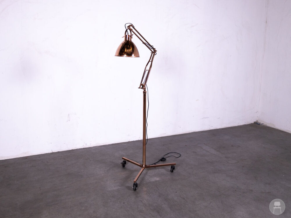 Staande lamp Olga koper mobiel 176cm hoog