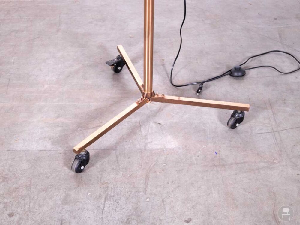 Staande lamp Olga koper mobiel 176cm hoog