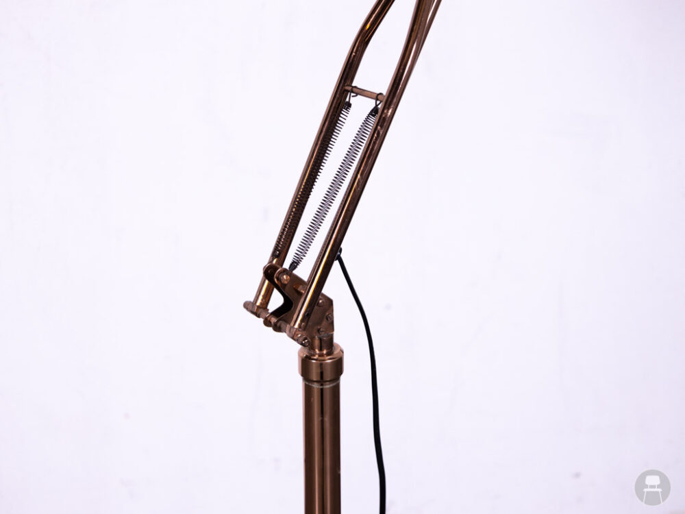Staande lamp Olga koper mobiel 176cm hoog