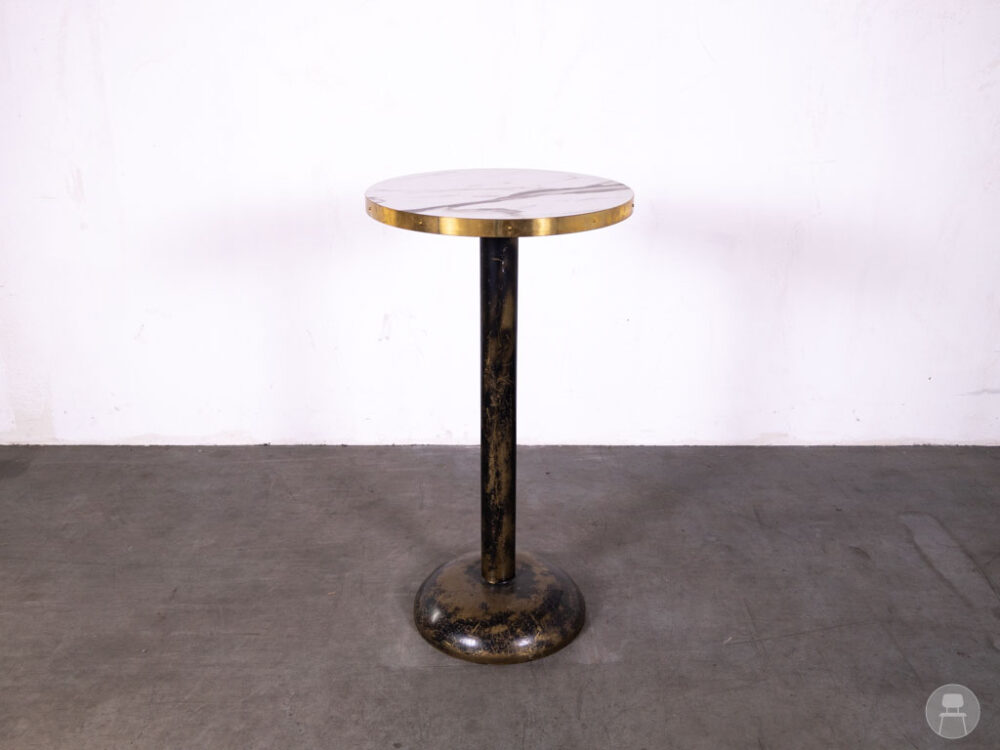 Statafel Lauren marmerlook wit Satelliet 60cm rond