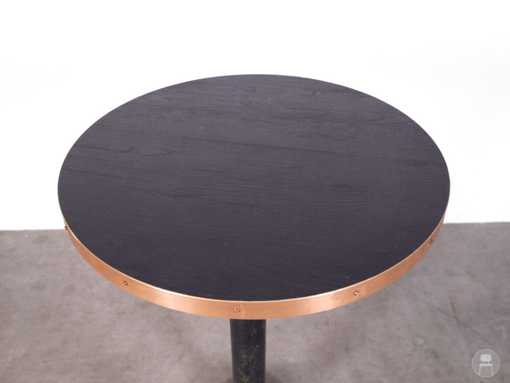 Statafel Lauren zwart Satelliet 70cm rond