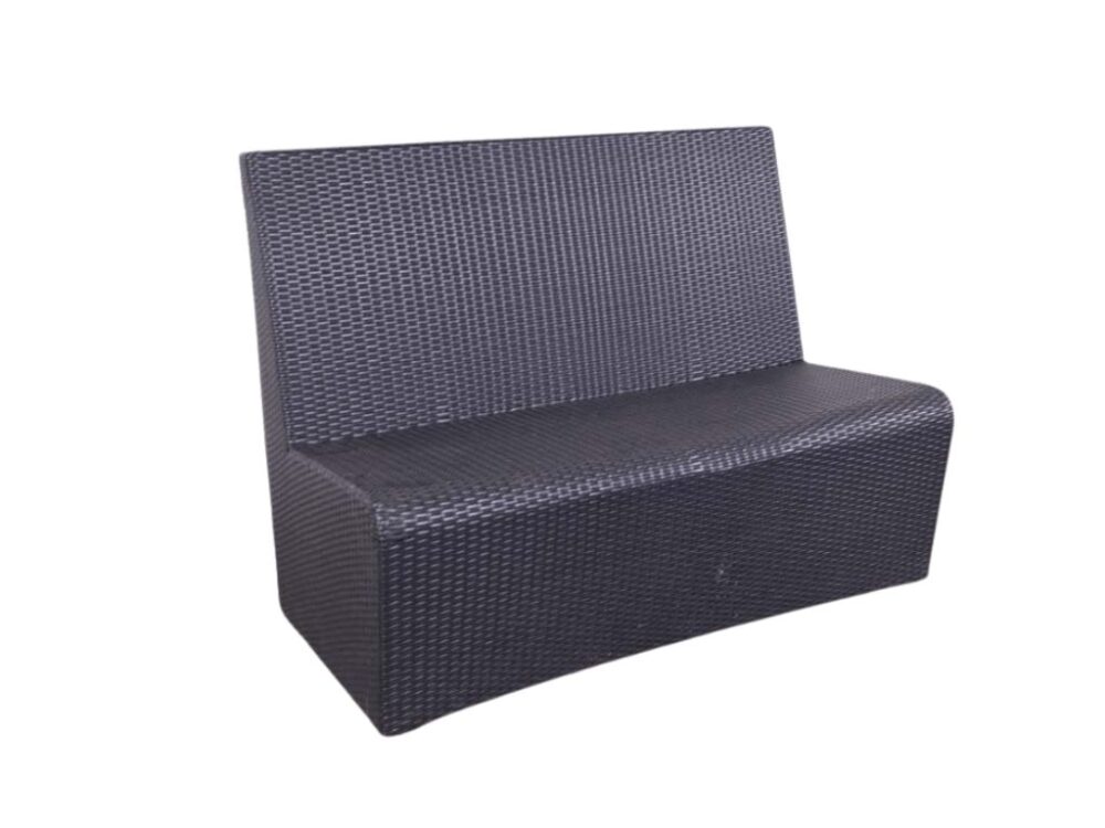Terrasbank Wicker Scandinavia 120cm