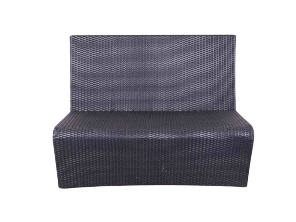 Terrasbank Wicker Scandinavia 120cm