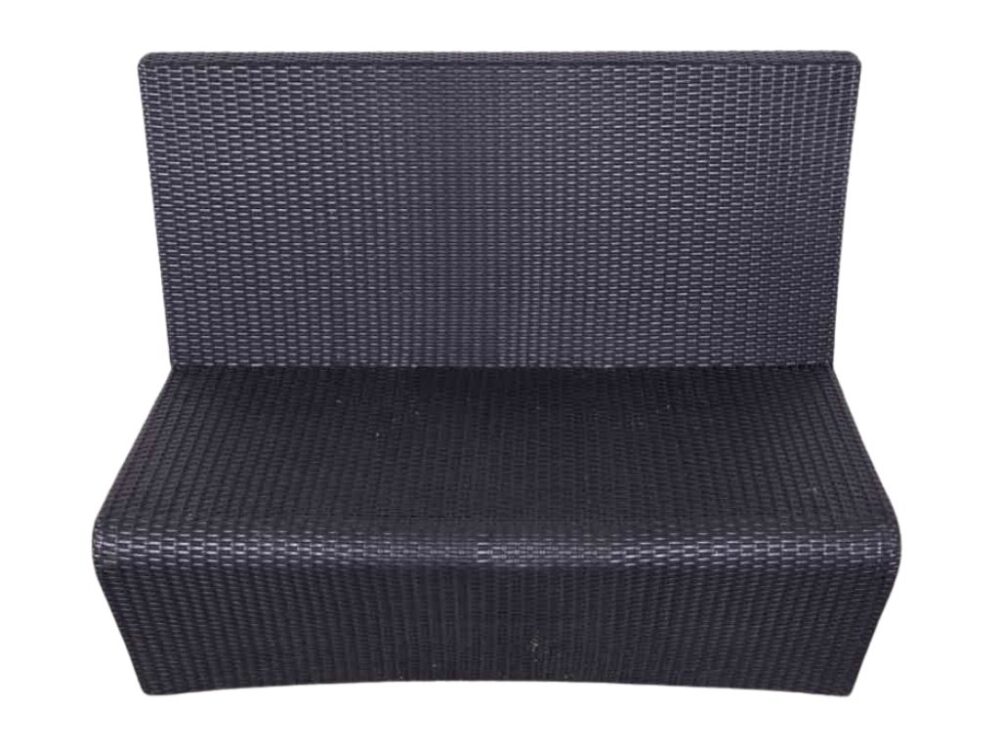 Terrasbank Wicker Scandinavia 120cm
