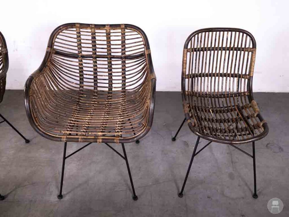 Terrasset Moby rotan donker