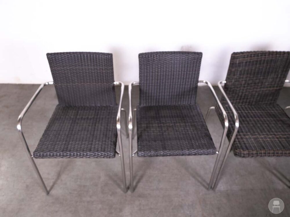 1 set 5 stuks Terrasstoel Wicker Yarvic