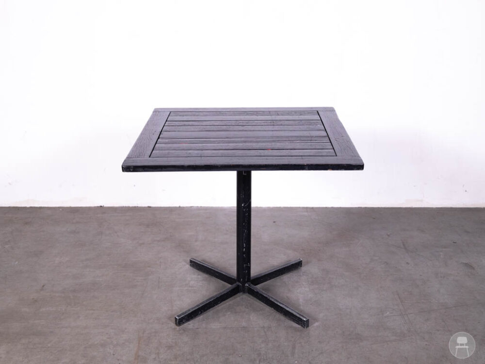 Terrastafel Teak Joop zwart 80x80cm