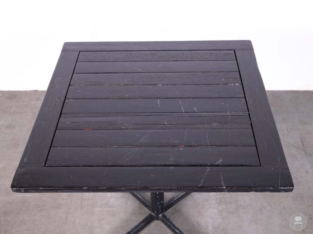Terrastafel Teak Joop zwart 80x80cm