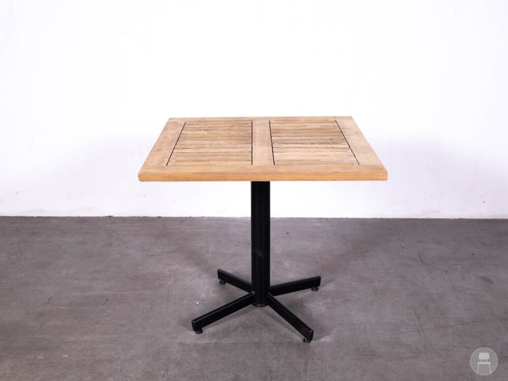 Terrastafel Teak Mario Stable table Satelliet 80x80cm