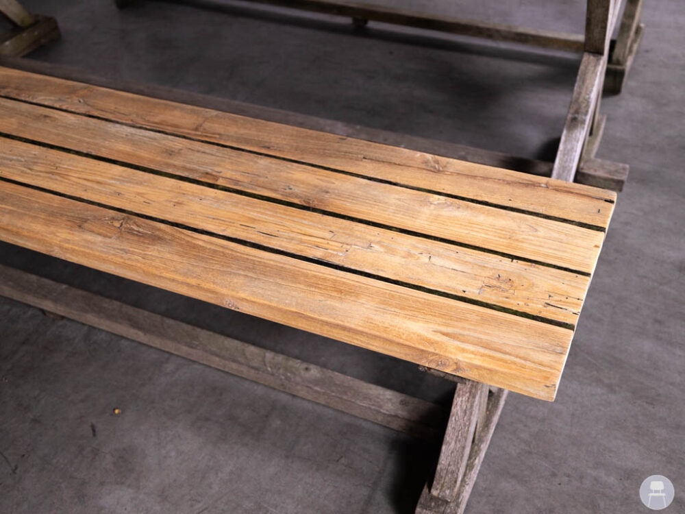 Terrasset Teak Emma 2 banken 1 tafel