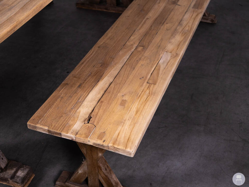 Terrasset Teak Sammy 2 banken 1 tafel