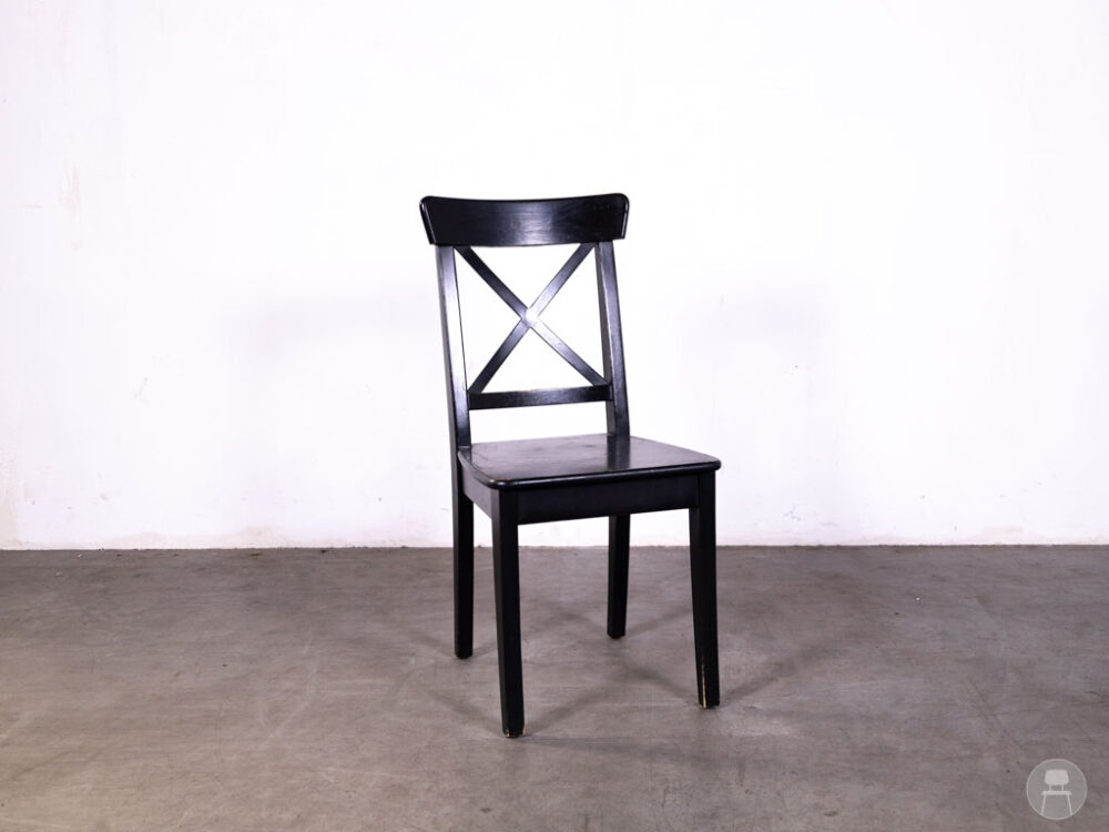Cafestoel Crossback Meave zwart