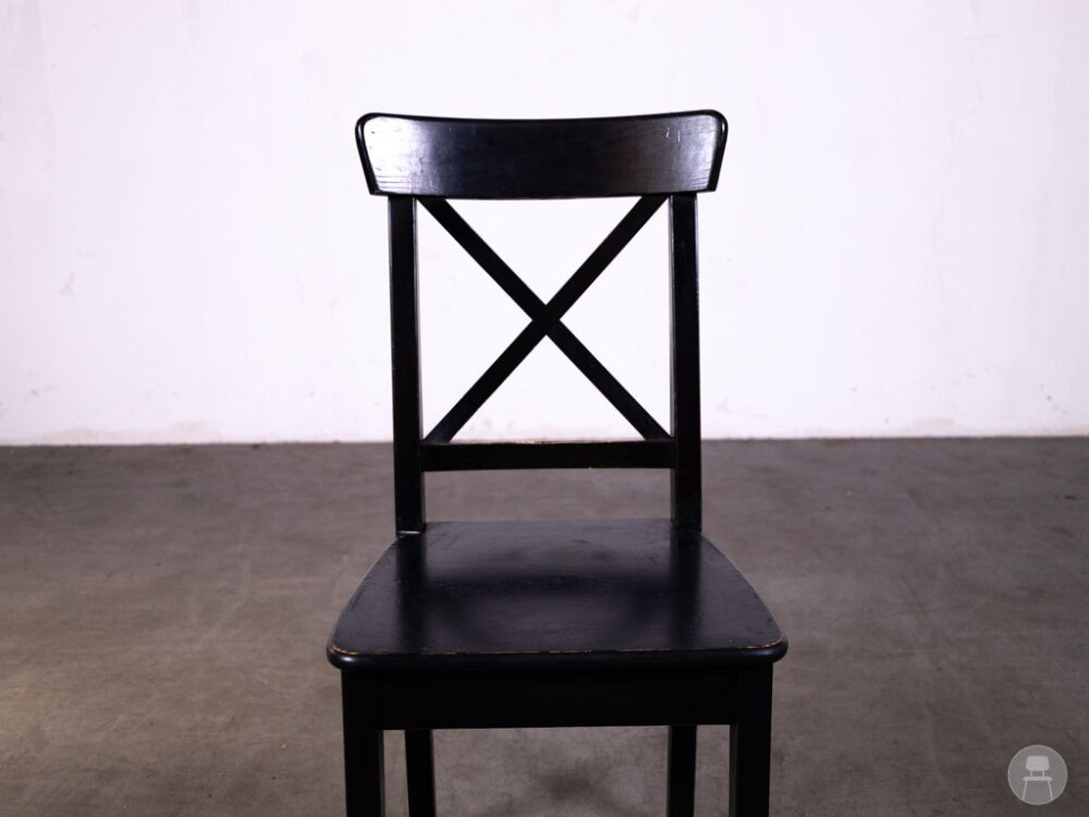 Cafestoel Crossback Meave zwart
