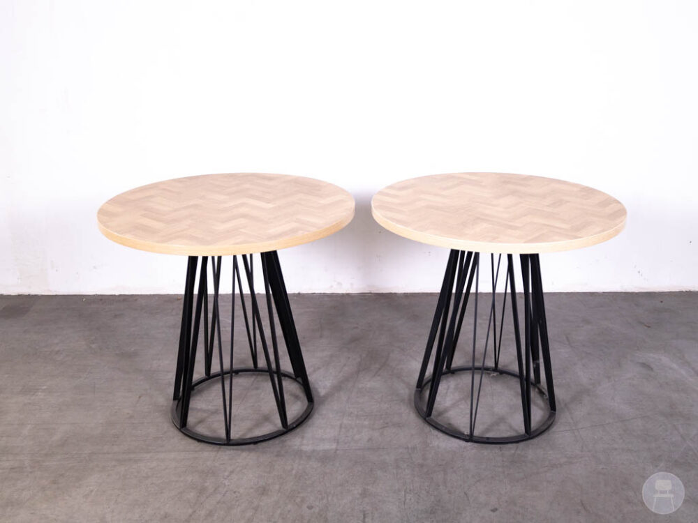 1 set 2 stuks Horecatafel Pilon Visgraat Satelliet