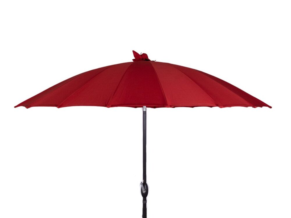 Parasol Max rood 245cm rond NIEUW