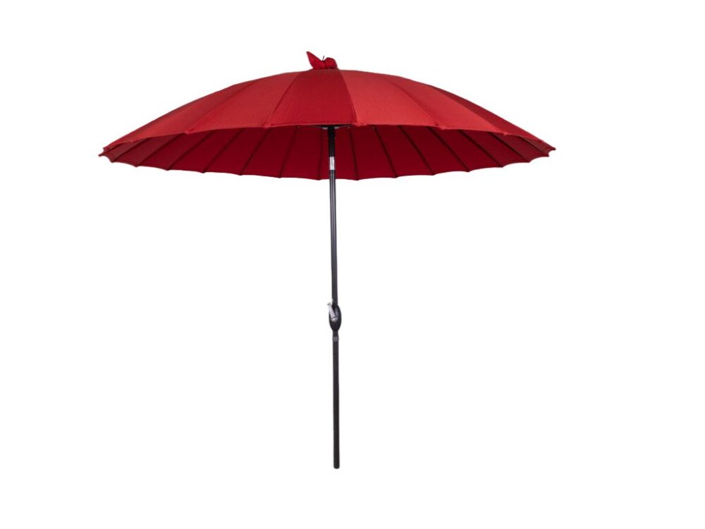 Parasol Max rood 245cm rond NIEUW