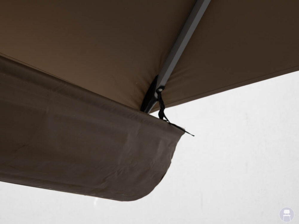 Parasol regengoot Zaandam taupe 400x55cm