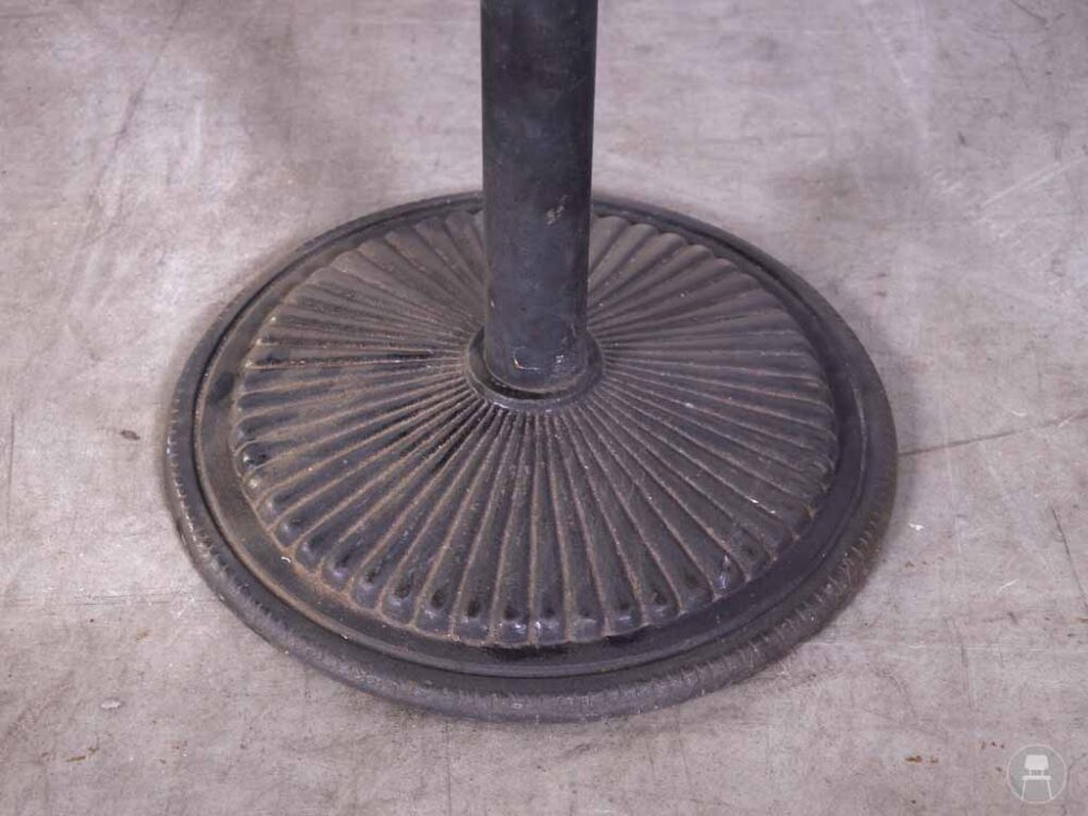 1 set 2 stuks Terrastafel Lux grijs HPL volkern Satelliet 80cm rond