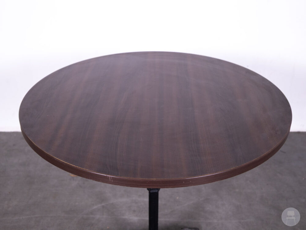 Tafelblad Fenna houtlook donkerbruin 90cm rond