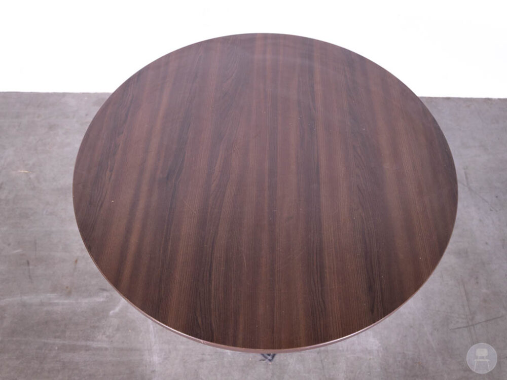 Tafelblad Fenna houtlook donkerbruin 90cm rond