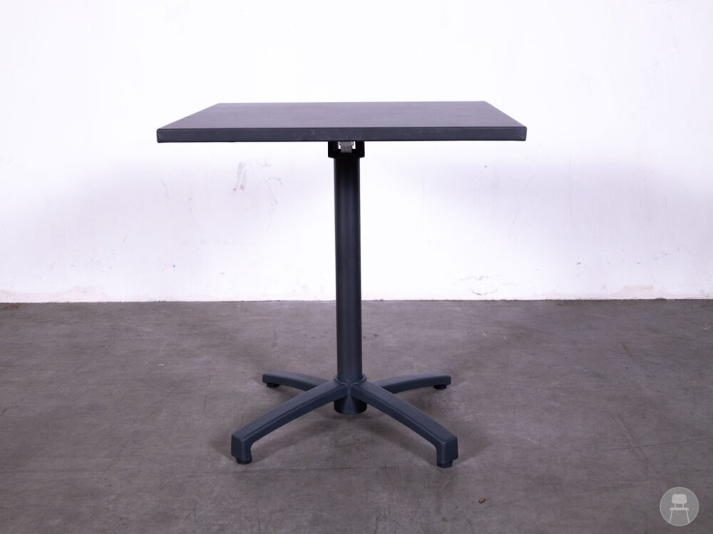 Terras-klaptafel Evert zwart 70x70cm