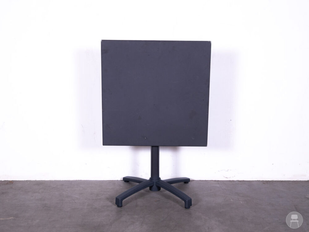 Terras-klaptafel Evert zwart 70x70cm
