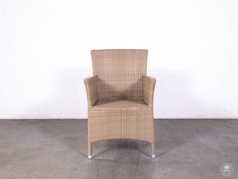 Terrasstoel Wicker Rico beige
