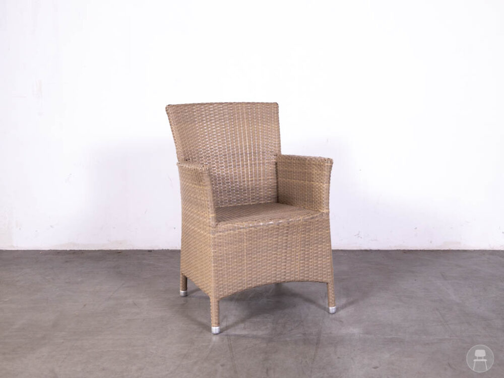 Terrasstoel Wicker Rico beige