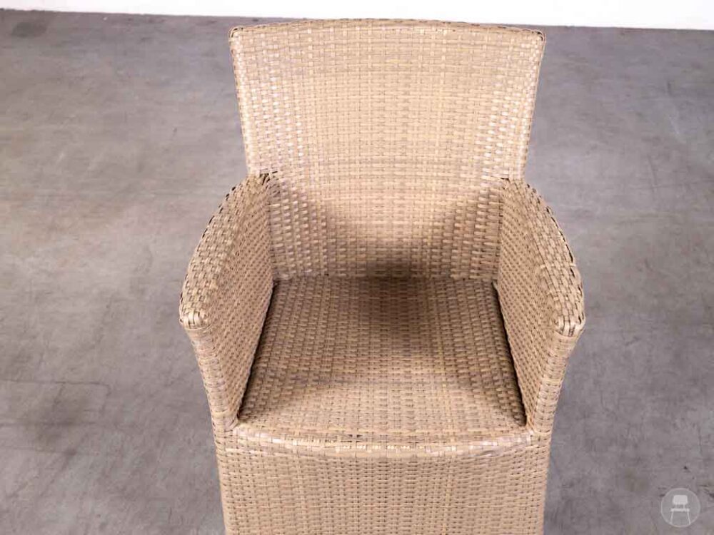 Terrasstoel Wicker Rico beige
