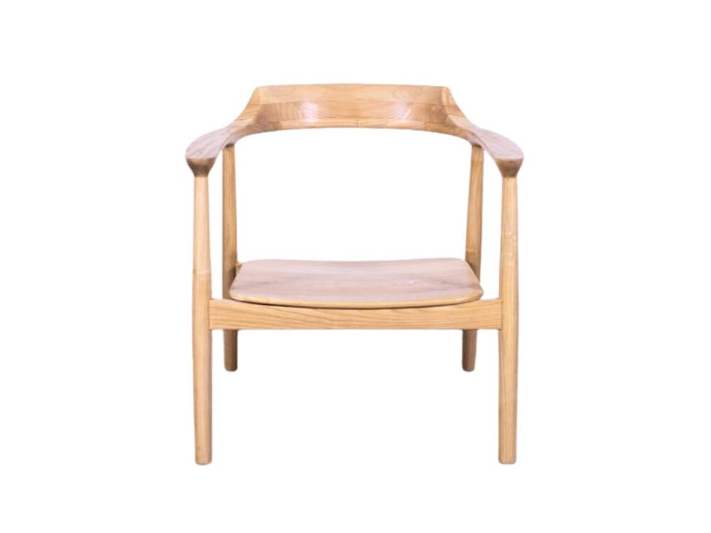 Horecafauteuil Teak Japandi naturel