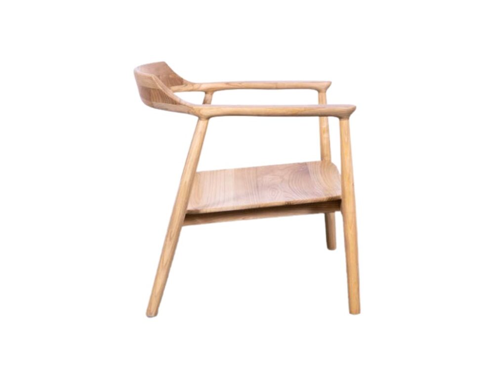 Horecafauteuil Teak Japandi naturel