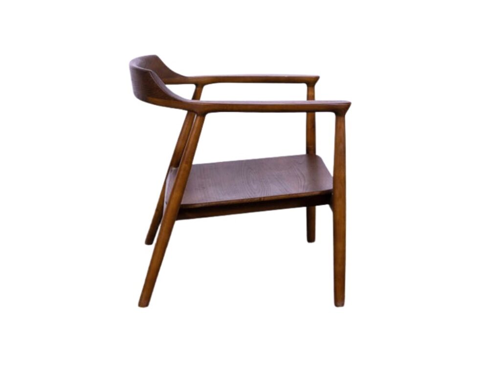 Horecafauteuil Teak Japandi walnoot bruin NIEUW