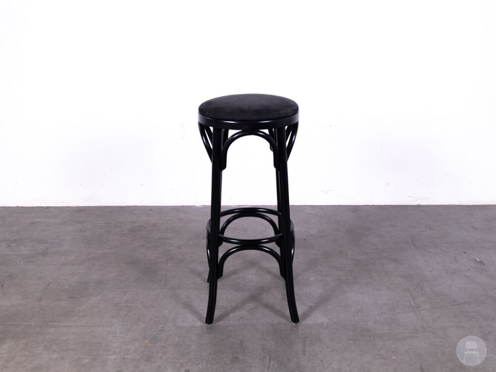 Barkruk Thonet velvet donkergrijs