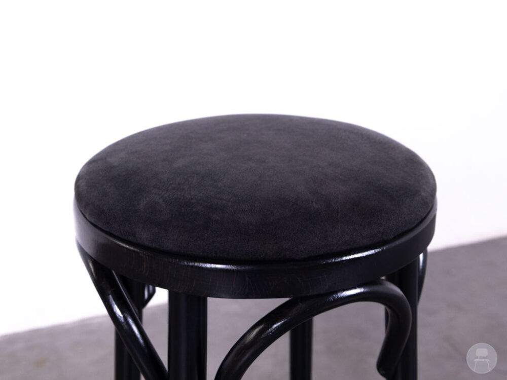 Barkruk Thonet velvet donkergrijs