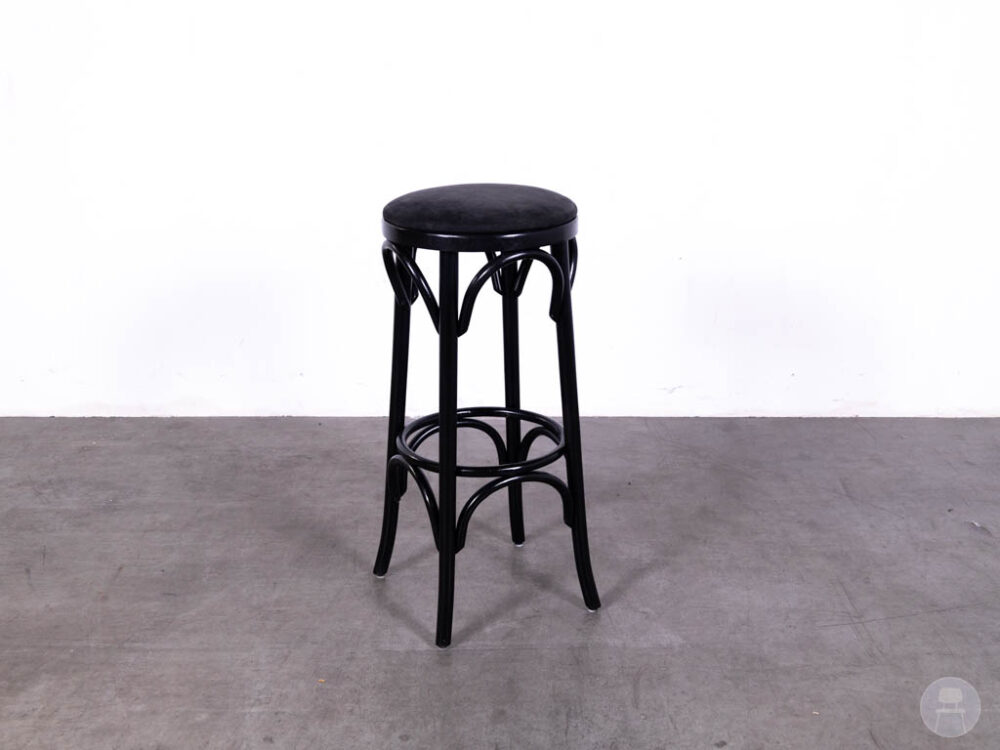 Barkruk Thonet velvet donkergrijs