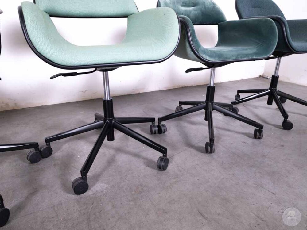 1 set 6 stuks Bureaustoel Fiolo wheels AC groen Satelliet