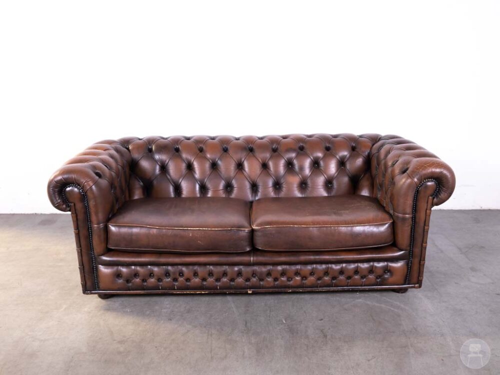 Horecabank Chesterfield Pim bruin 205cm