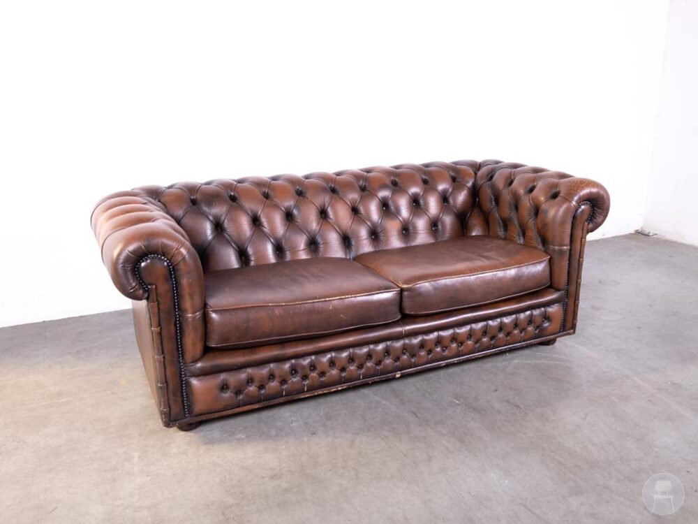 Horecabank Chesterfield Pim bruin 205cm