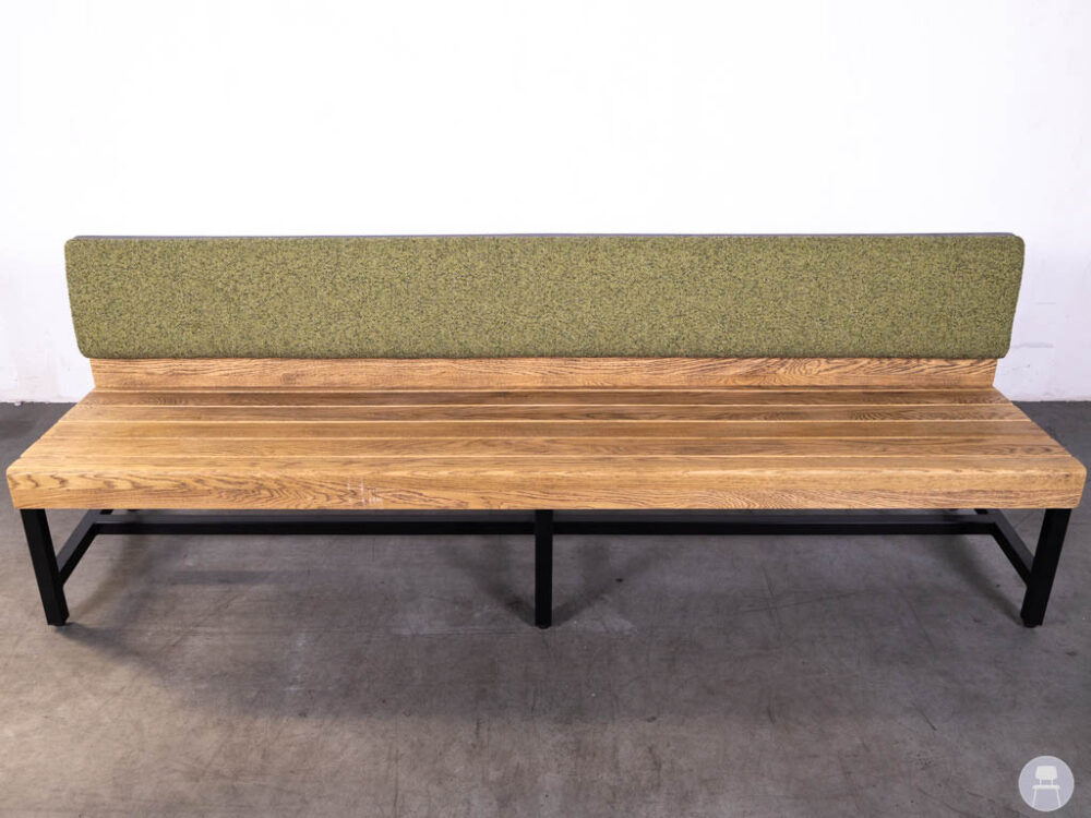 Horecabank Loeff B recht boucle groen Satelliet 240cm
